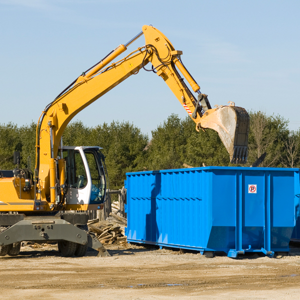 can i request a rental extension for a residential dumpster in Clam Lake Michigan